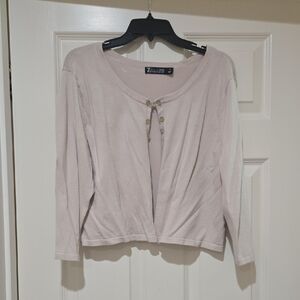 Elegant Women's Cardigan in Soft Pink